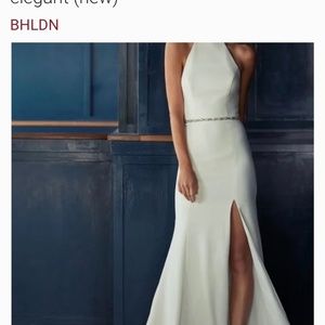BHLDN White formal dress -bridesmaids and prom
